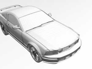 ford mustang gt 2005 3D Модель