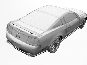 ford mustang gt 2005 3D Модель