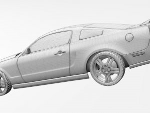ford mustang gt 2005 3D Модель