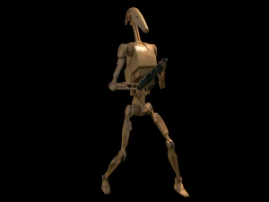 бойовий дроїд highpoly 3D Модель