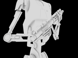 battle droid highpoly Modèle 3D