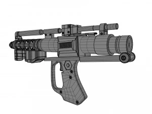 star wars laser blaster 3D Model