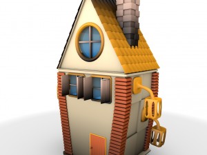 cartoon house 3Dモデル