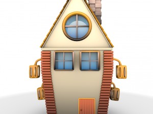 cartoon house 3Dモデル