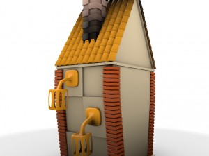 cartoon house 3Dモデル