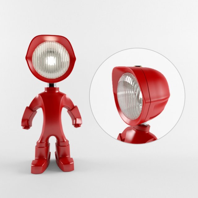 the lampster robo lamp Model 3D .c4d .max .obj .3ds .fbx .stl .blend 