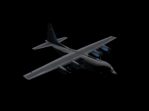 us-c-130 plane 3D Model