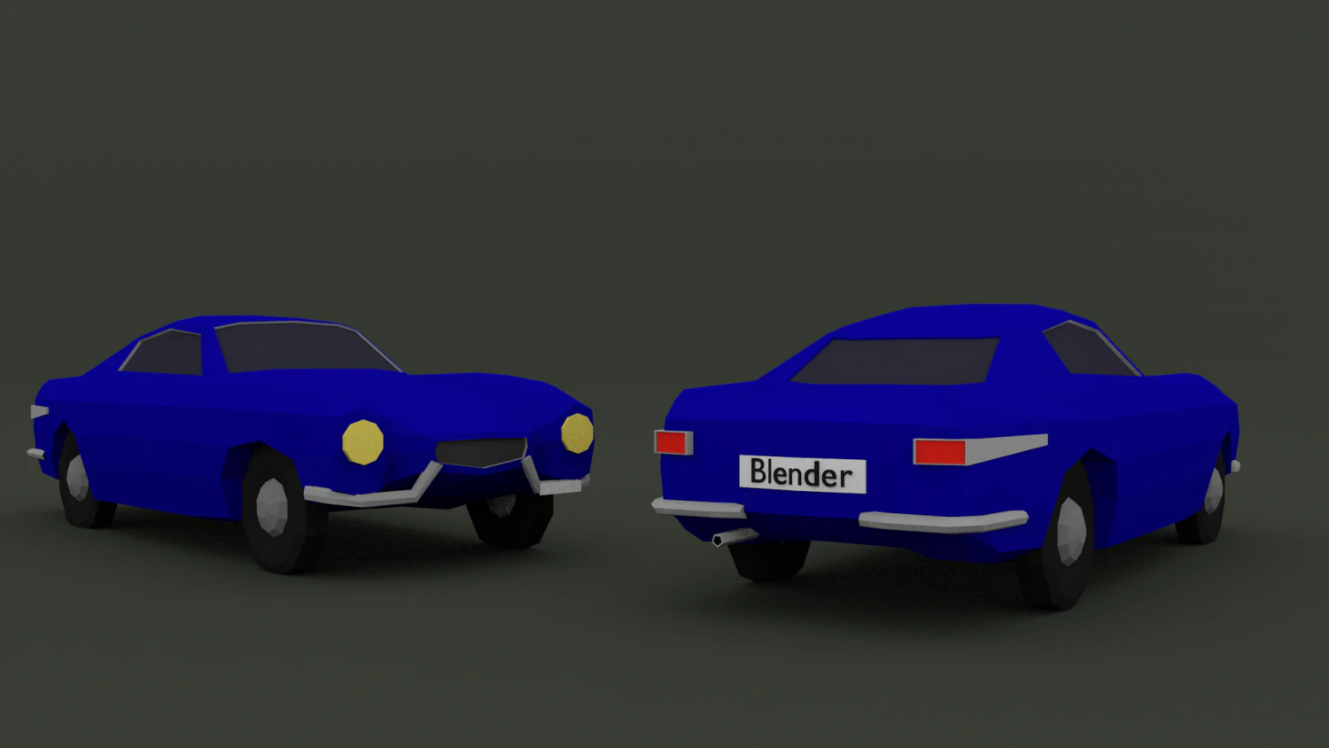 volvo p1800 lowpoly 3D Model .c4d .max .obj .3ds .fbx .stl .blend 