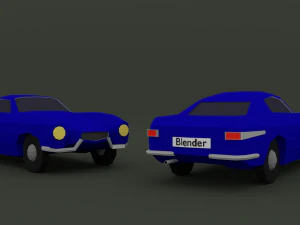 volvo p1800 lowpoly 3D Model