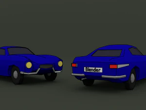 volvo p1800 lowpoly 3D Model