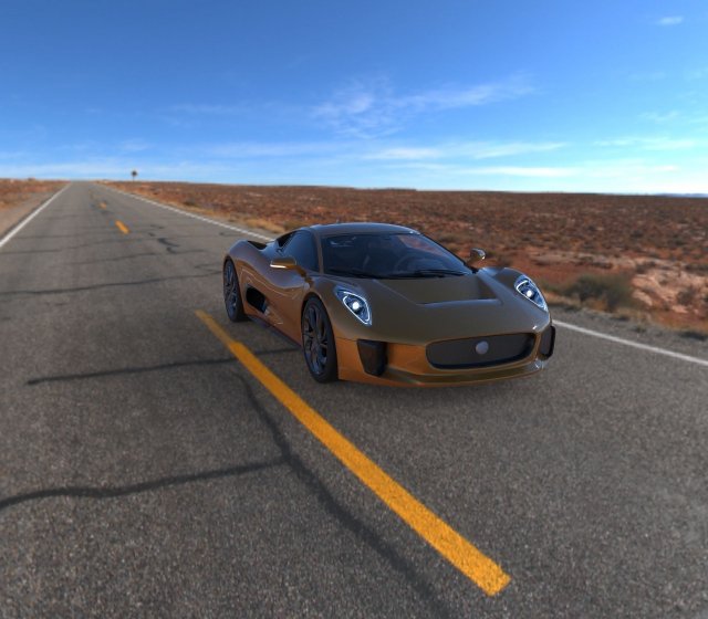 jaguar c-x75 3D Model .c4d .max .obj .3ds .fbx .stl .blend 