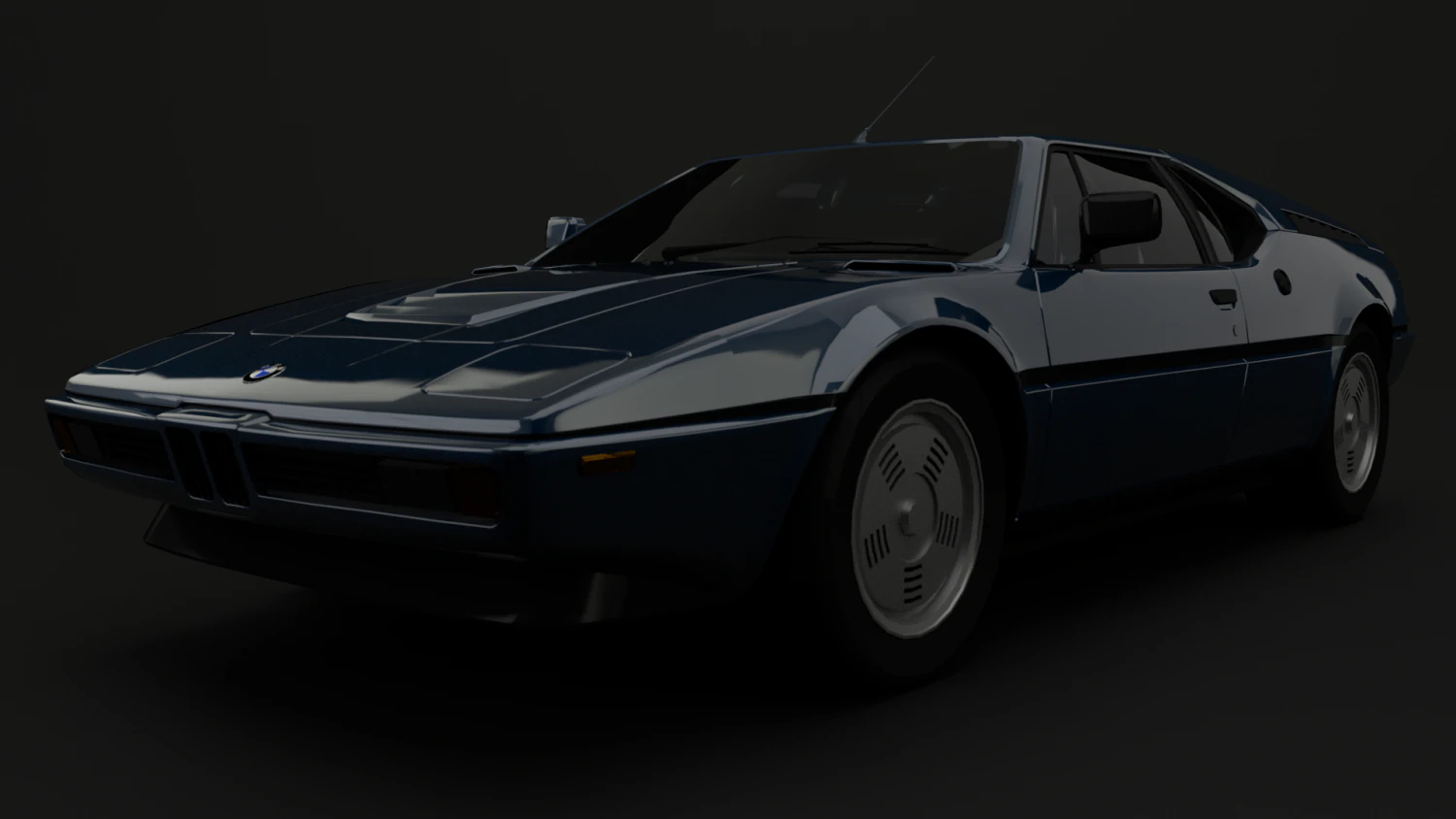 bmw m1 1979 3D Model .c4d .max .obj .3ds .fbx .stl .blend 