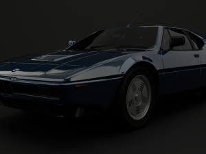 bmw m1 1979 3D मॉडल