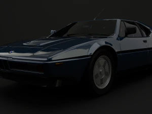 bmw m1 1979 3D Model