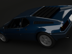 bmw m1 1979 Modelo 3D