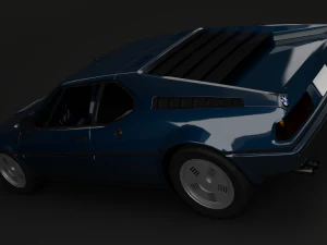 bmw m1 1979 3D Model