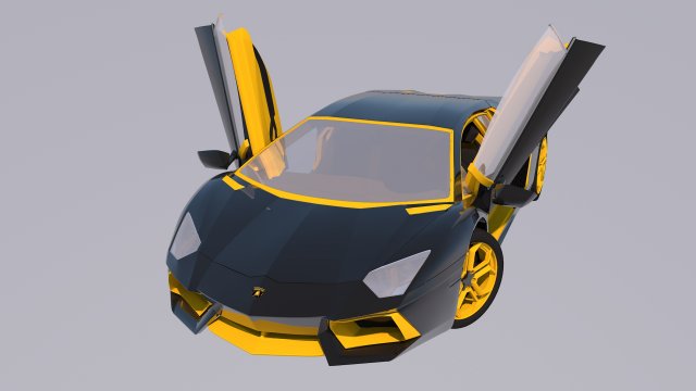 lamborghini aventador Modello 3D .c4d .max .obj .3ds .fbx .stl .blend 