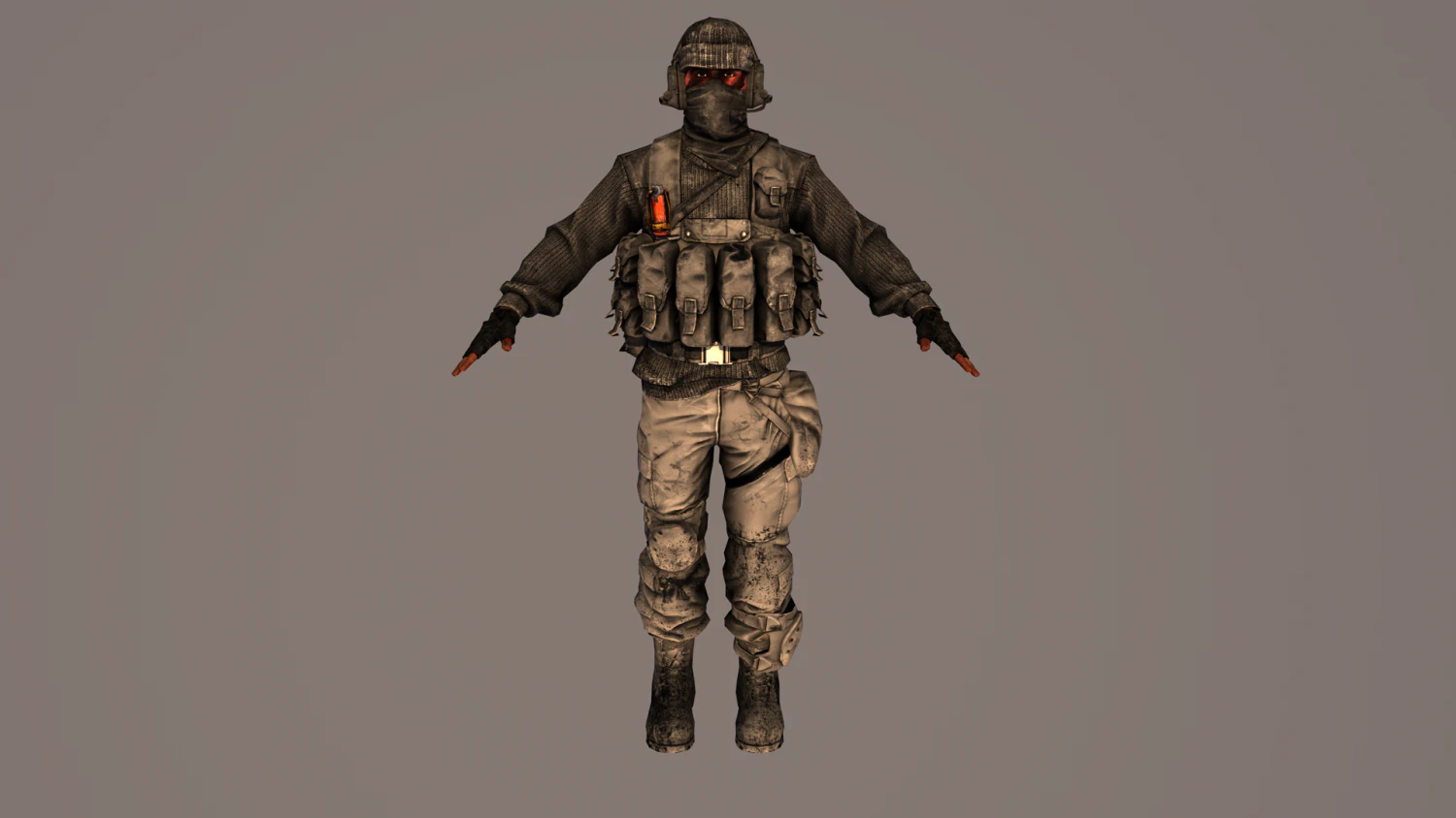 soldier 3D Model .c4d .max .obj .3ds .fbx .stl .blend 