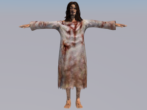 woman zombie 3D Model