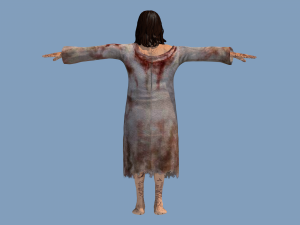 woman zombie 3D-Modell