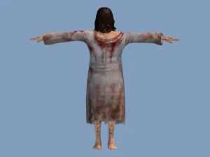 woman zombie 3D Model