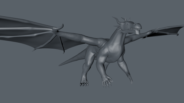 dragon Modello 3D .c4d .max .obj .3ds .fbx .stl .blend 