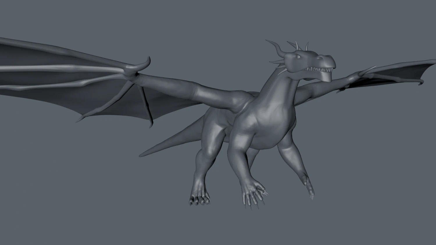 dragon 3D Model .c4d .max .obj .3ds .fbx .stl .blend 