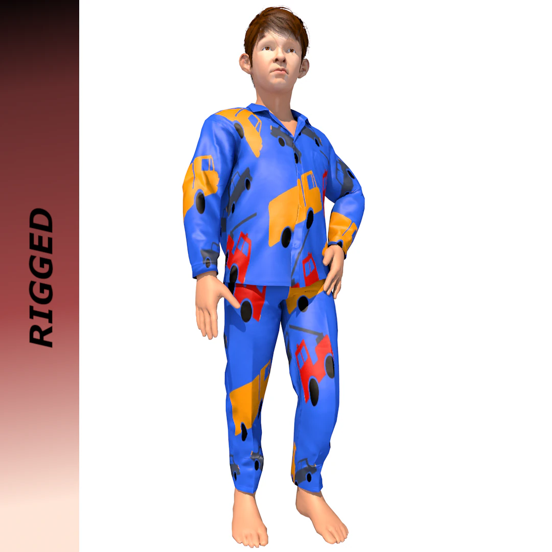 child 3D Model .c4d .max .obj .3ds .fbx .stl .blend 