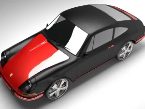porsche 911 t 1968 3D Model