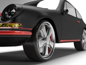 porsche 911 t 1968 3D Model