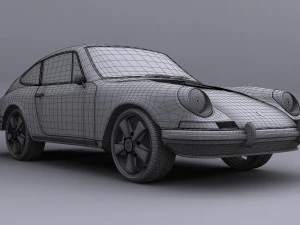 porsche 911 t 1968 3D Model