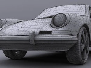 porsche 911 t 1968 3D Model
