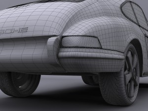 porsche 911 t 1968 Modèle 3D