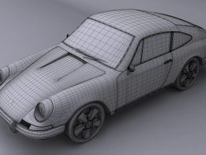 porsche 911 t 1968 3D Model