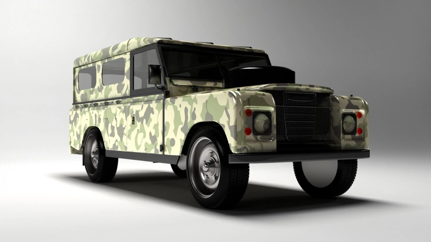land rover 1990 3D Model .c4d .max .obj .3ds .fbx .stl .blend 