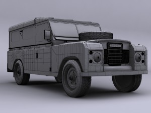 land rover 1990 3D Model