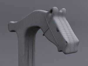 walking stick horse head 3D Model