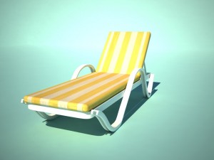 chaise longue Model 3D