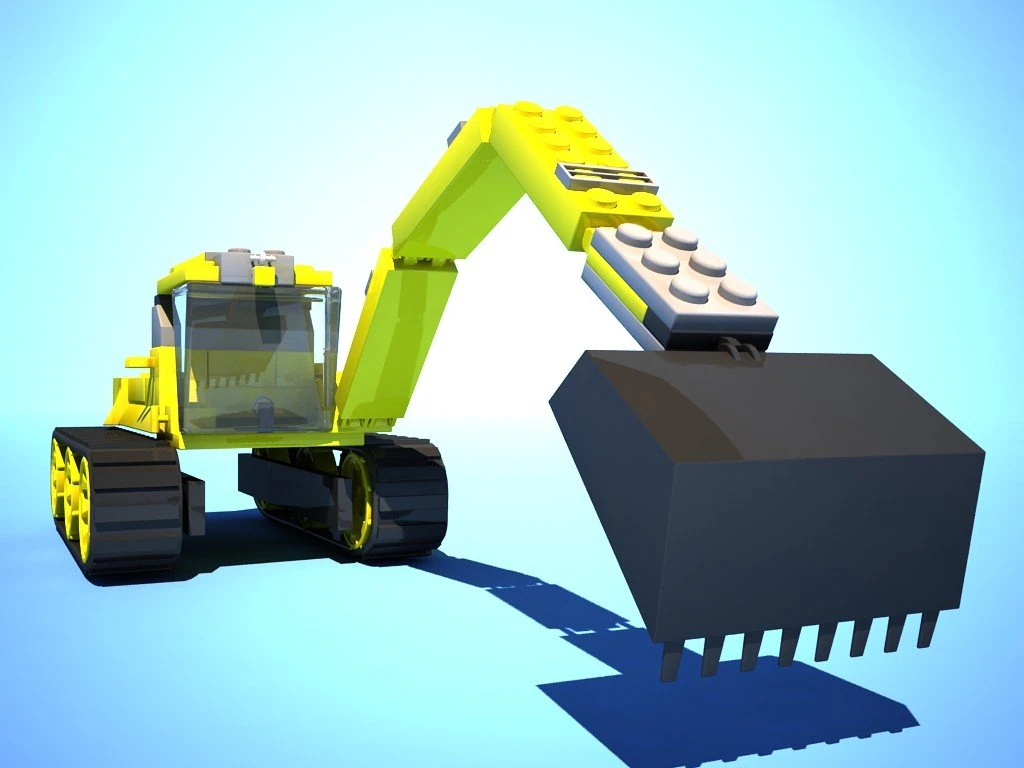 lego scoop 3D Model .c4d .max .obj .3ds .fbx .stl .blend 