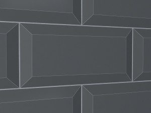 white beveled edge subway 3D 모델