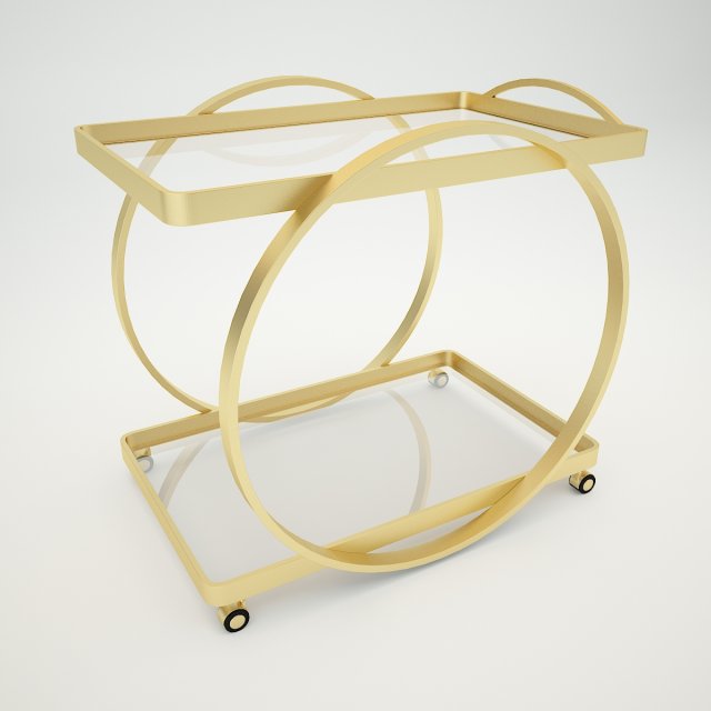 connery bar cart Modelo 3D .c4d .max .obj .3ds .fbx .stl .blend 