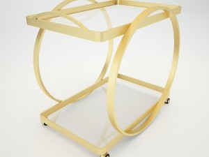 connery bar cart Modelo 3D