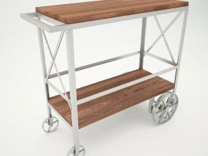 집사 산업용 트롤리 서버 3D 모델