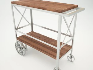 butler industrial trolley server 3D Model