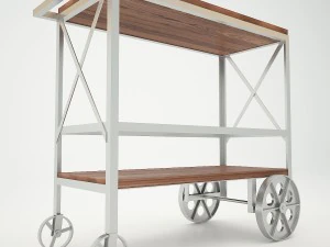 butler industrial trolley server 3D Model