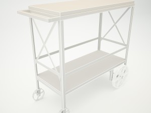 butler industrial trolley server 3Dモデル