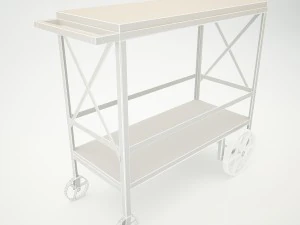 butler industrial trolley server 3D Model