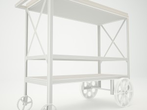 butler industrial trolley server 3Dモデル
