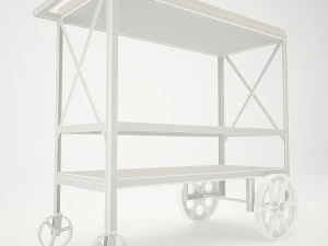 butler industrial trolley server 3D Model