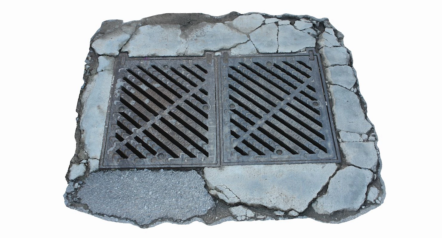 manhole cover 3D Model .c4d .max .obj .3ds .fbx .stl .blend 